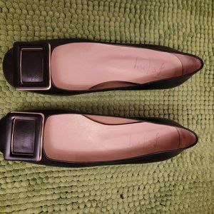 New York French Sole Shoes, Black, Leather, Size 9